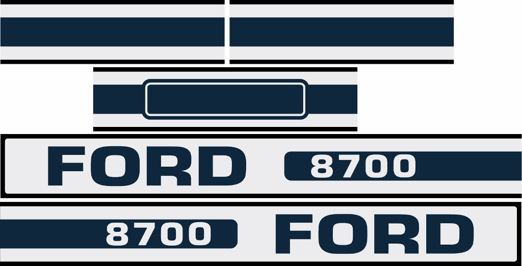 Ford 6700 Hood Decals 